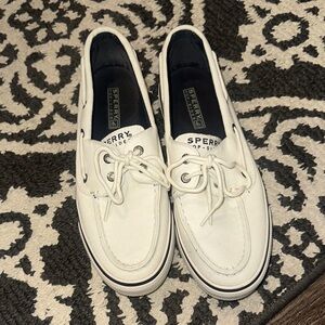 Sperry Off-White Top-Sider Boat Shoes